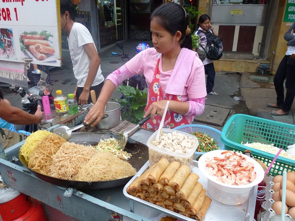 Pad Thai en puestos callejeros