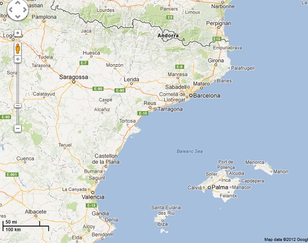 baleares map