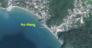 ao nang map thailand
