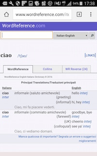 dictionary example